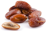 Dates Whole and Cut in Half