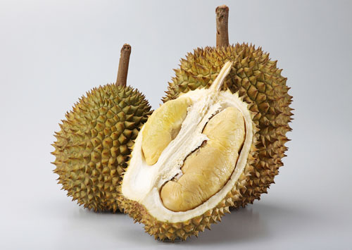 Whole and Half Durians