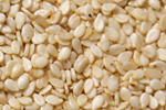 White Sesame Seeds Close-Up