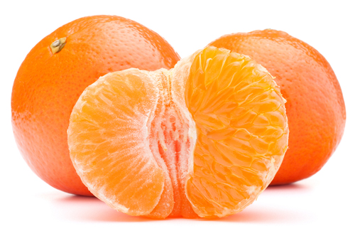 Tangerines Peeled and Unpeeled